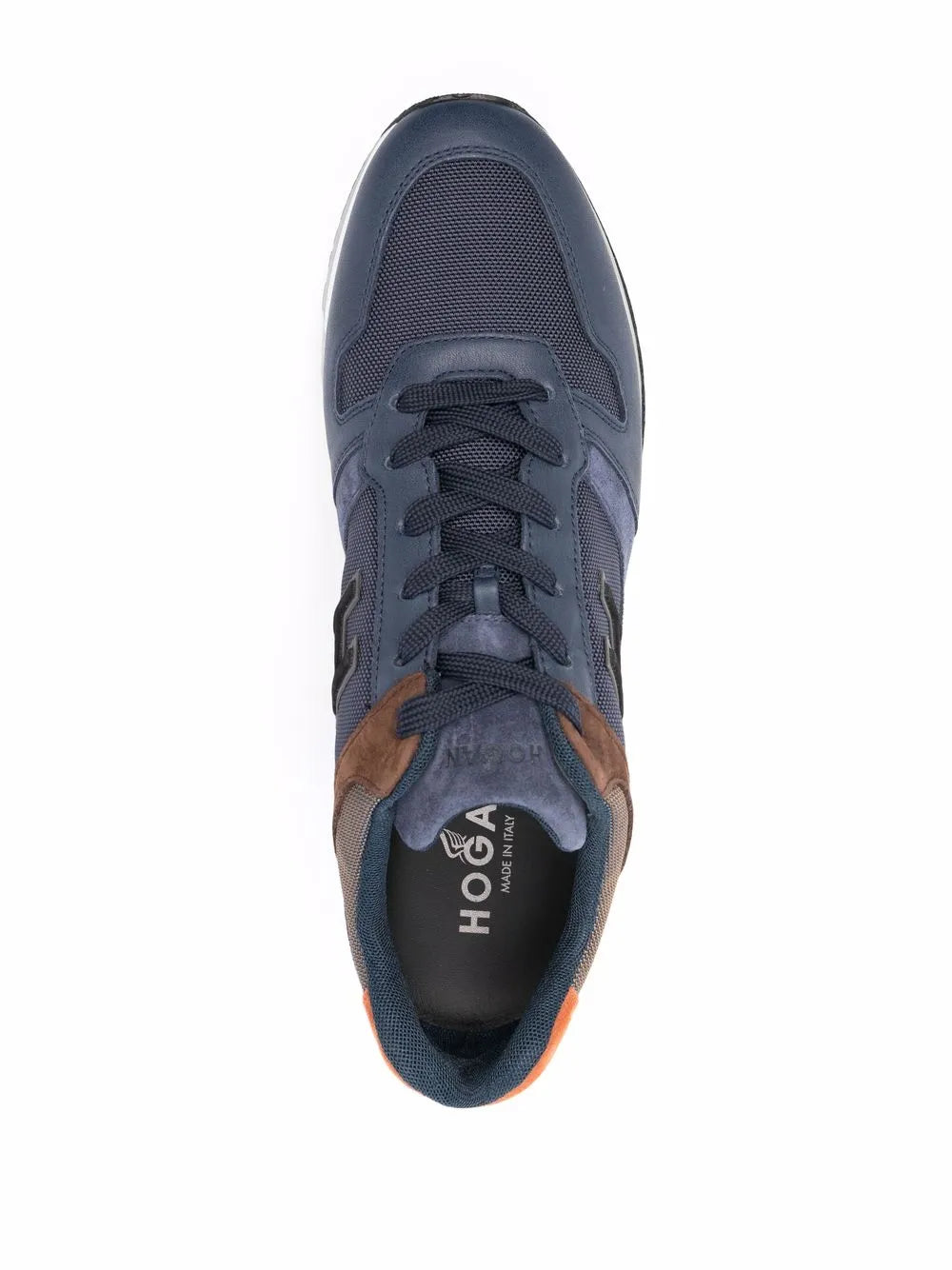 Hogan Panelled-Leather Sneakers