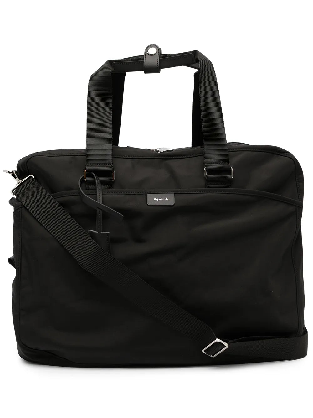 agn? b. logo-patch duffle bag
