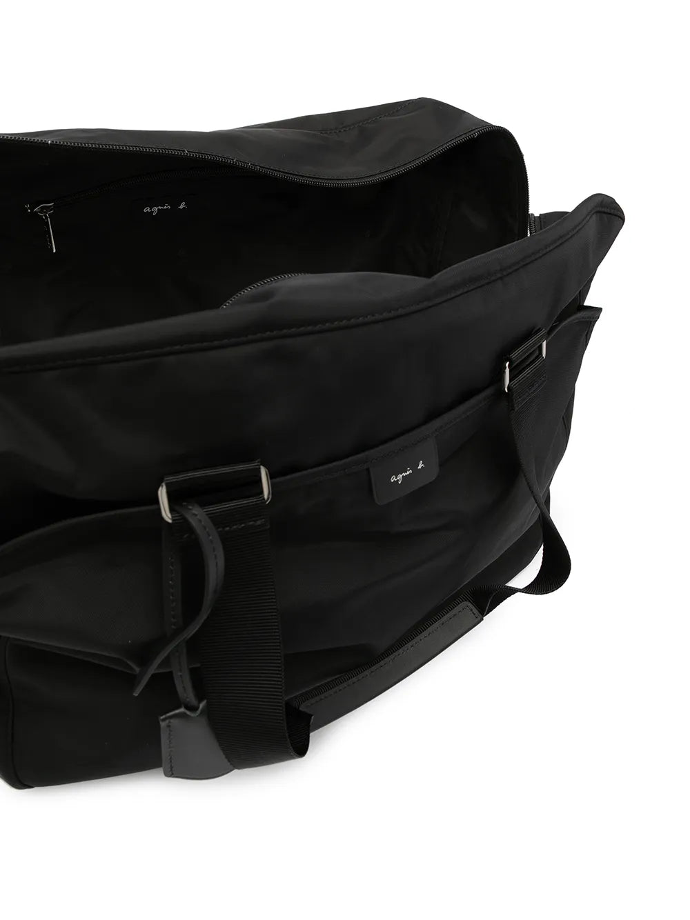 agn? b. logo-patch duffle bag