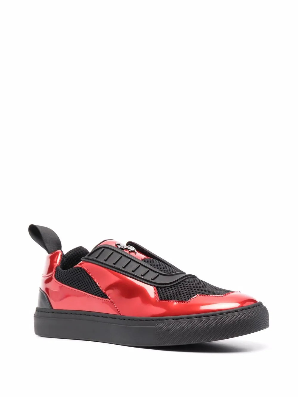 Ferrari Layered Laminated-Effect Sneakers
