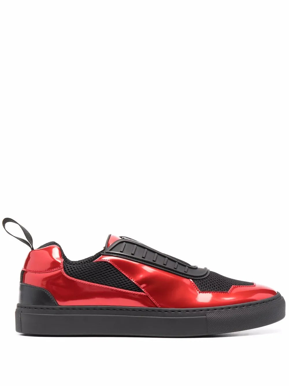 Ferrari Layered Laminated-Effect Sneakers