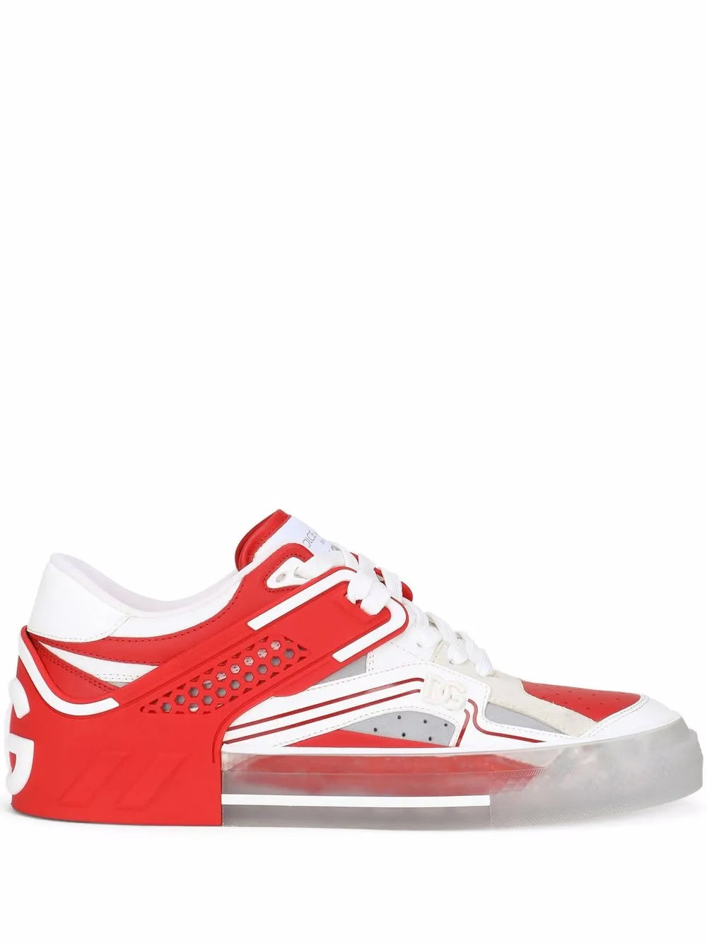 Dolce & Gabbana Transparent Cut-Out Sneakers