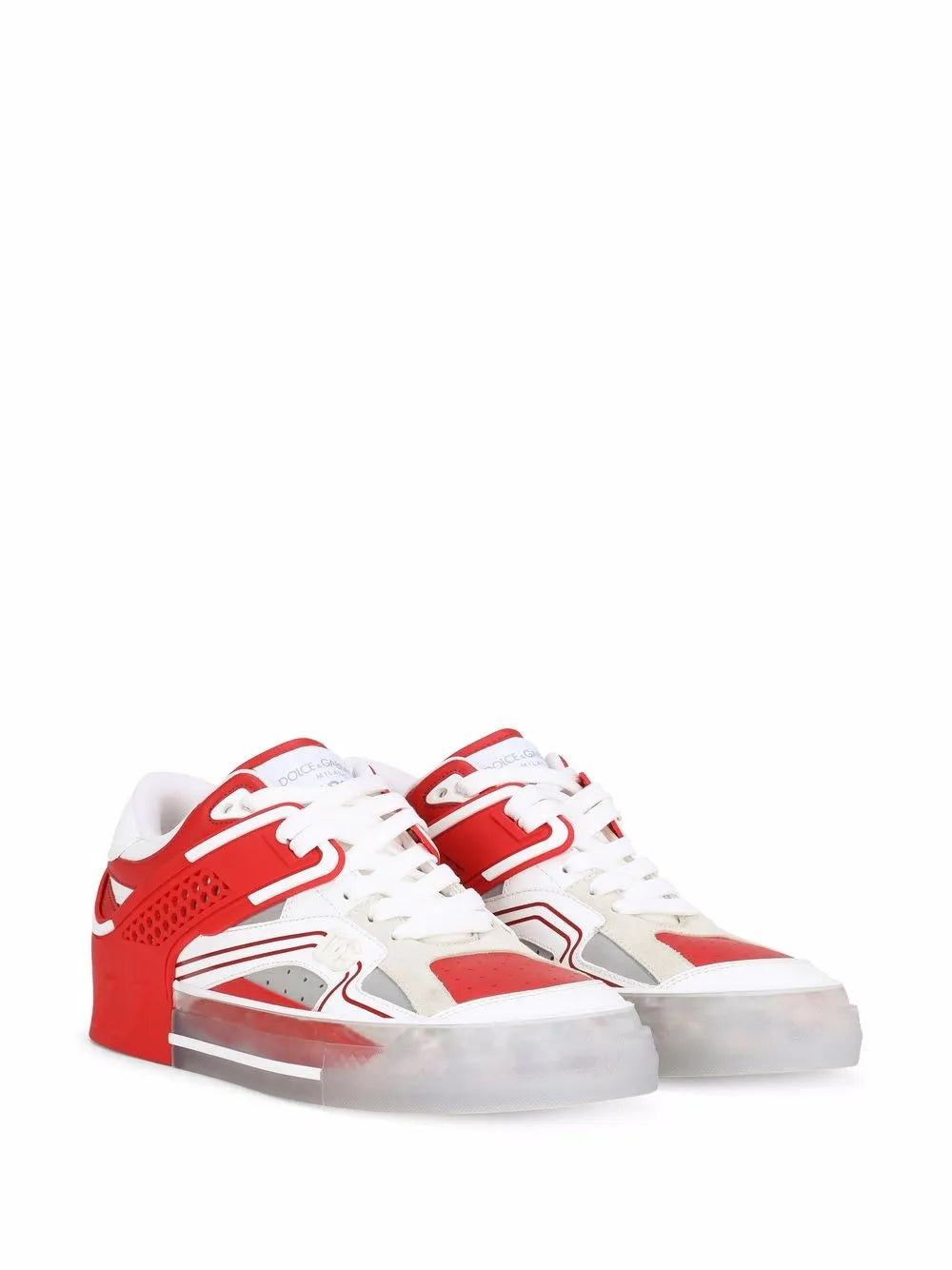 Dolce & Gabbana Transparent Cut-Out Sneakers