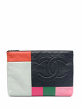 Pre-OwnedCHANEL Pre-Owned2015 CC colour-block clutch bag