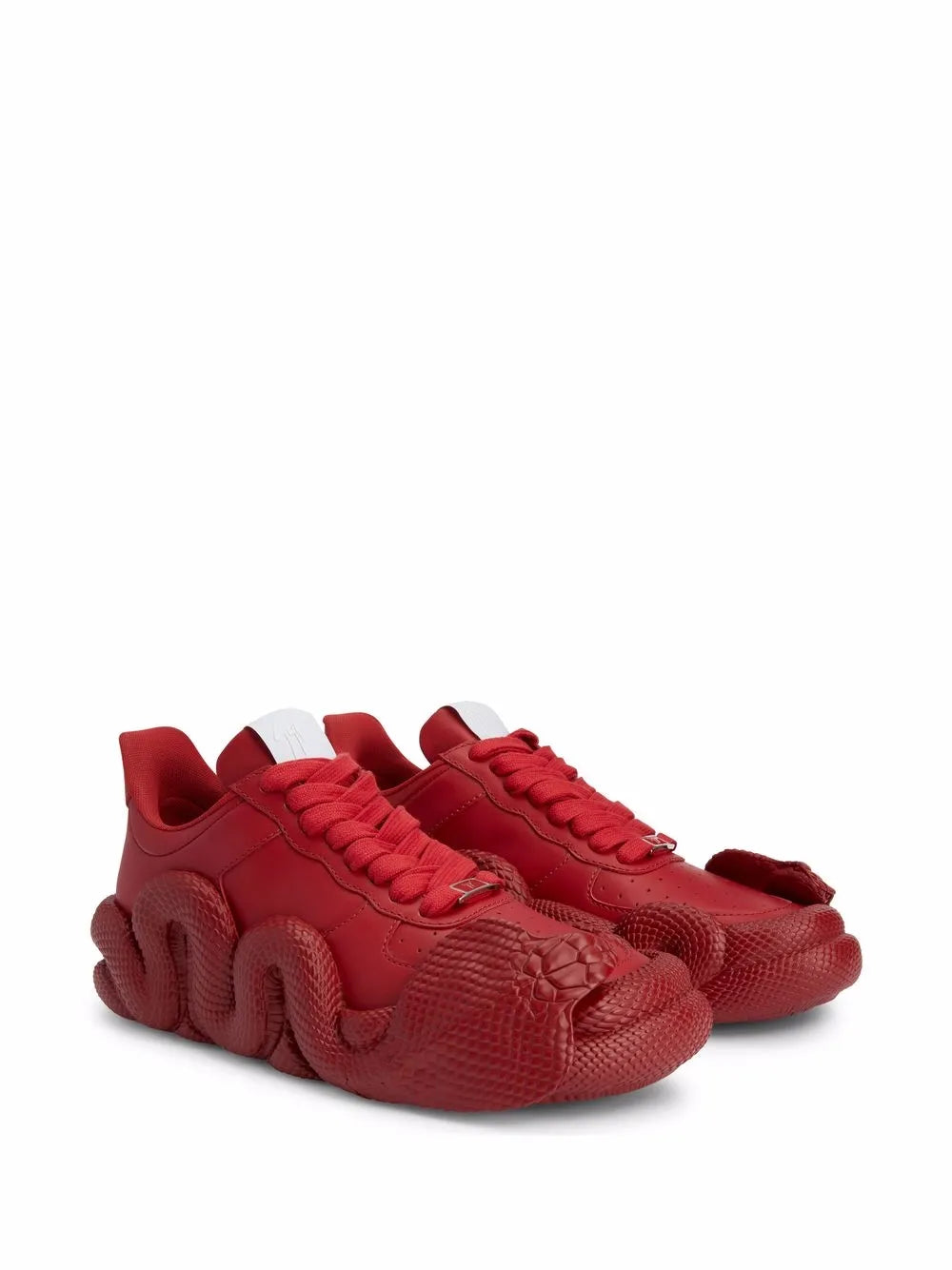Giuseppe Zanotti Cobras Snake-Trimmed Low-Top Sneakers