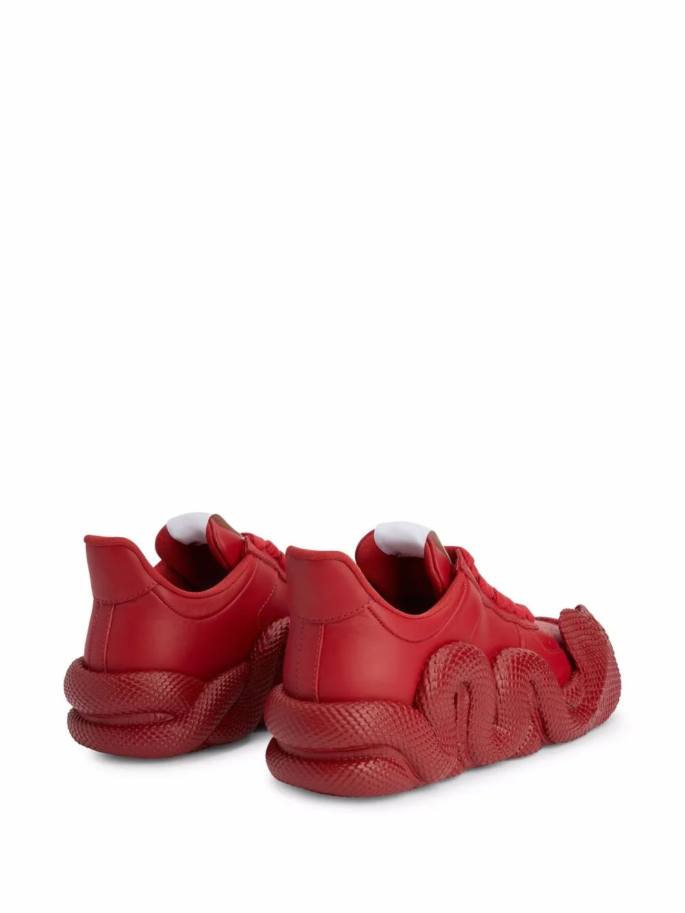 Giuseppe Zanotti Cobras Snake-Trimmed Low-Top Sneakers