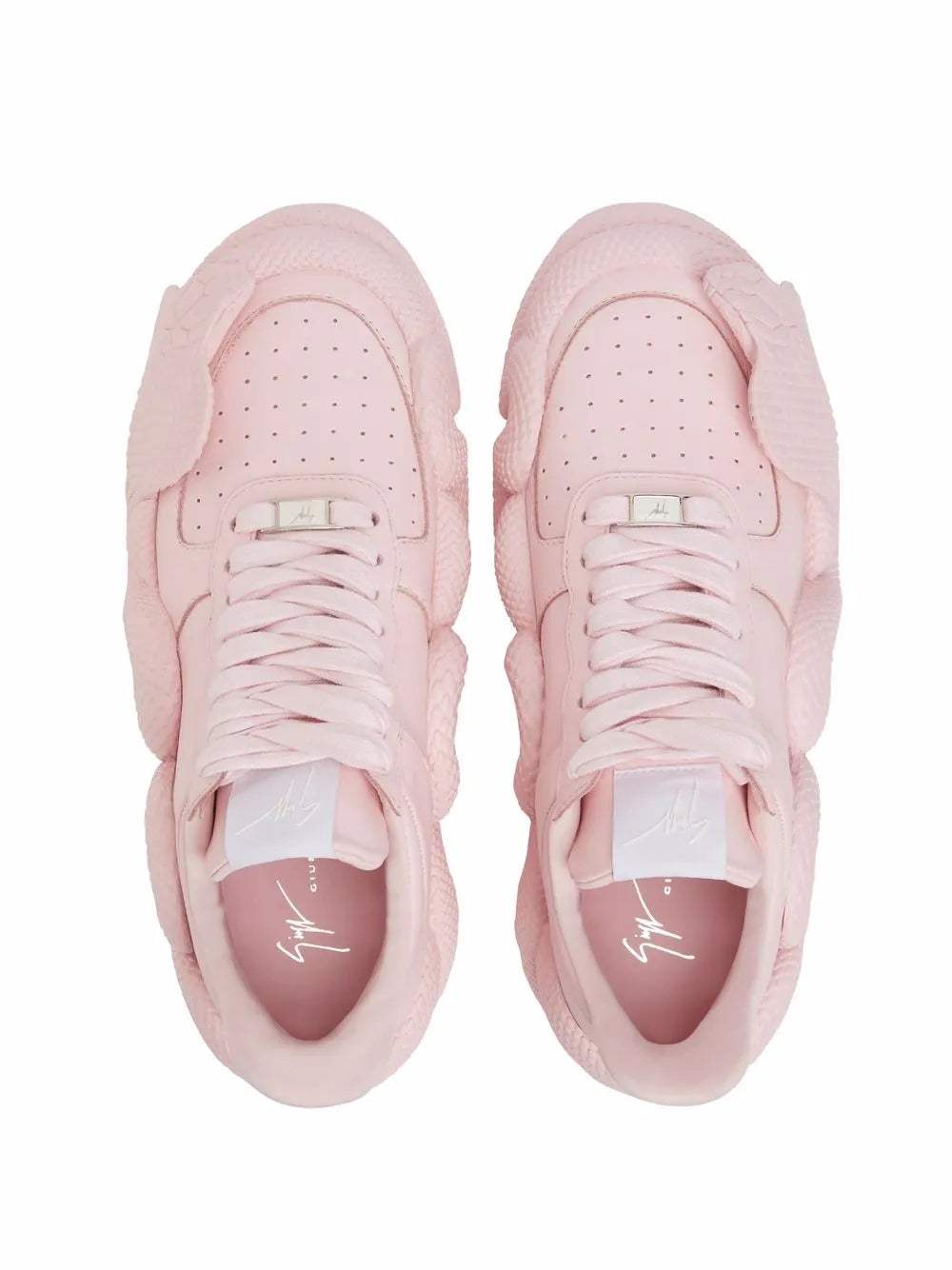 Giuseppe Zanotti Cobras Snake-Trimmed Low-Top Sneakers