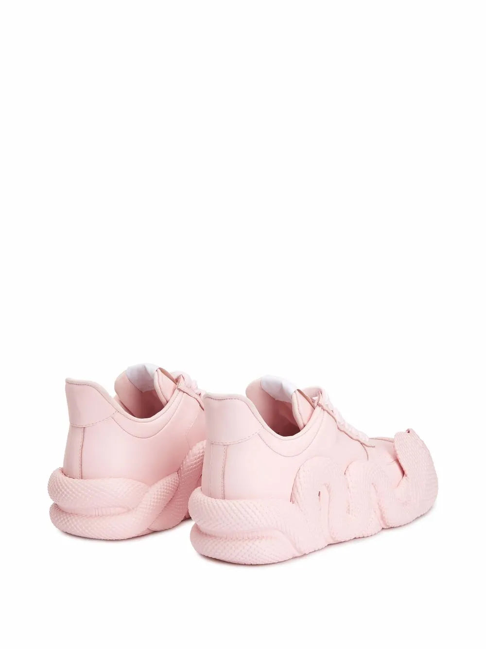 Giuseppe Zanotti Cobras Snake-Trimmed Low-Top Sneakers