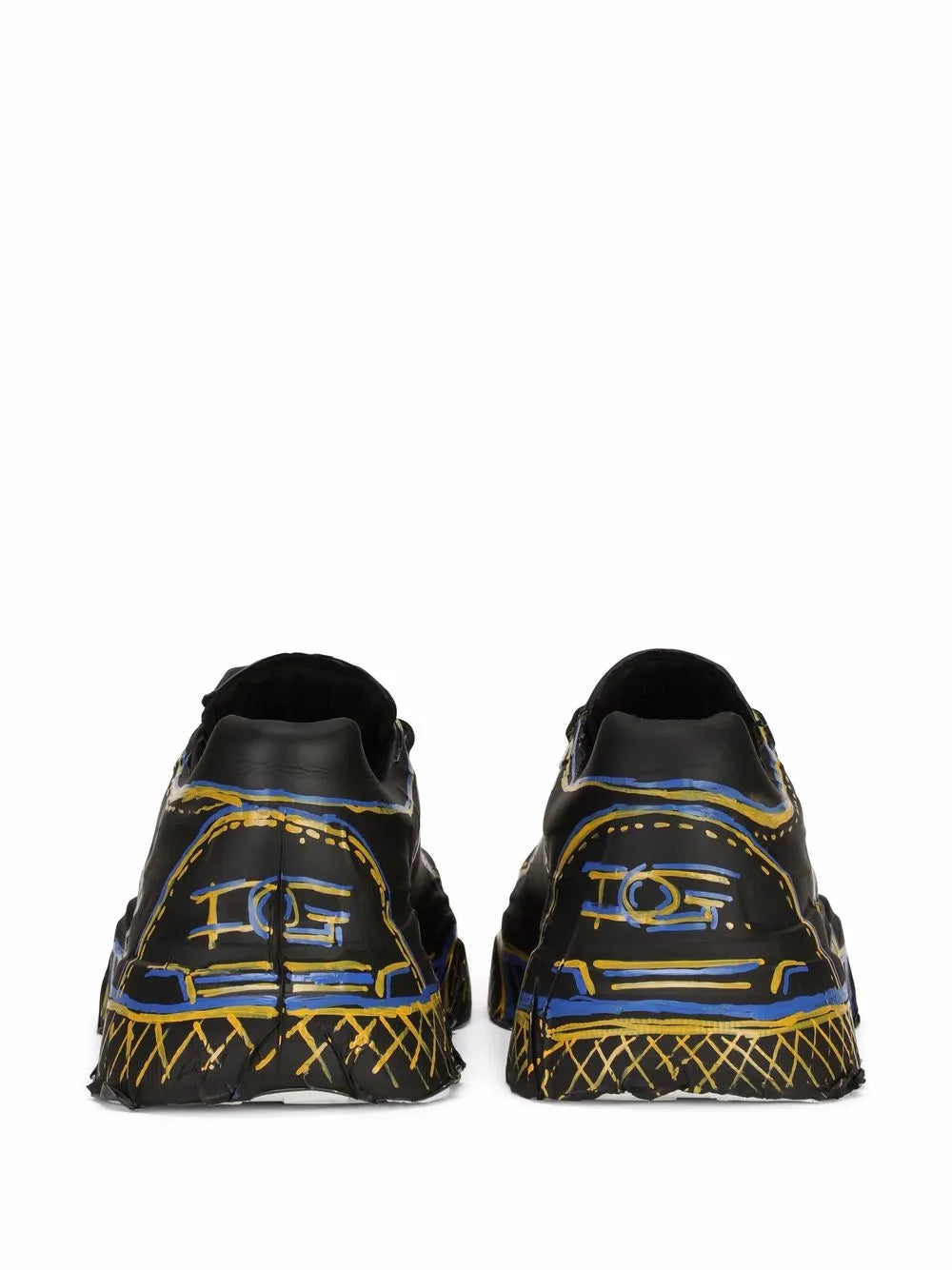 Dolce & Gabbana Graffiti Lace-Up Sneakers