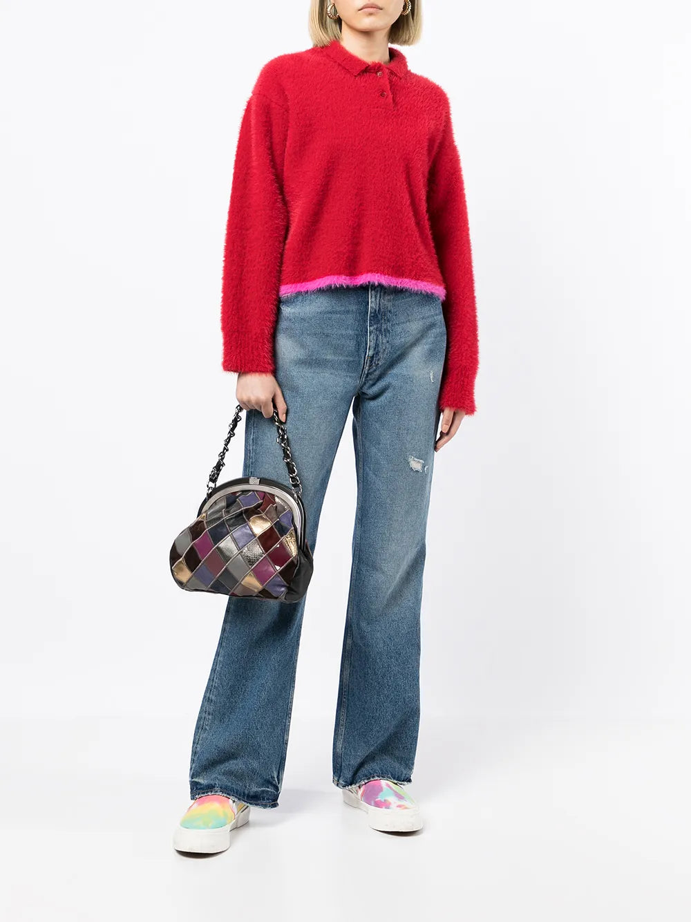 Pre-OwnedCHANEL Pre-Owned2005-2006 CC patchwork handbag