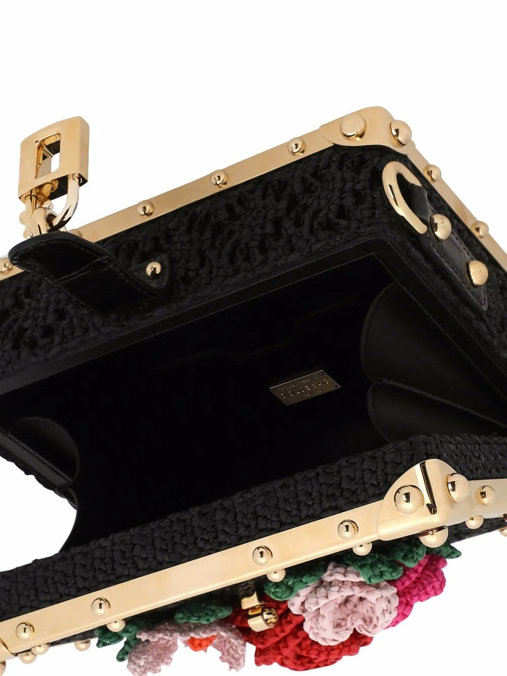 Dolce & GabbanaDolce Box raffia top-handle bag