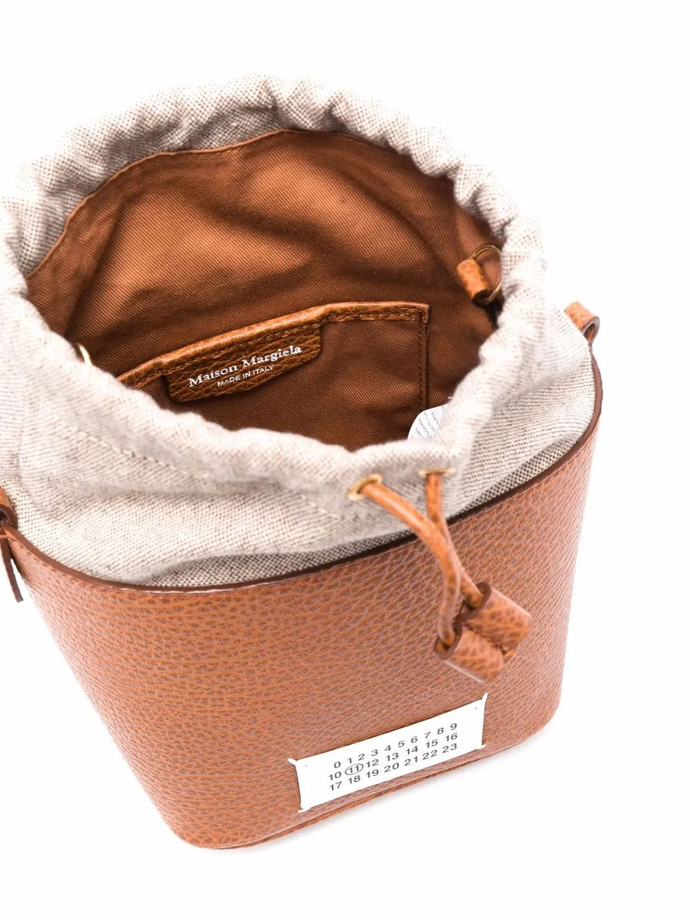 Maison Margielasmall 5AC leather bucket bag