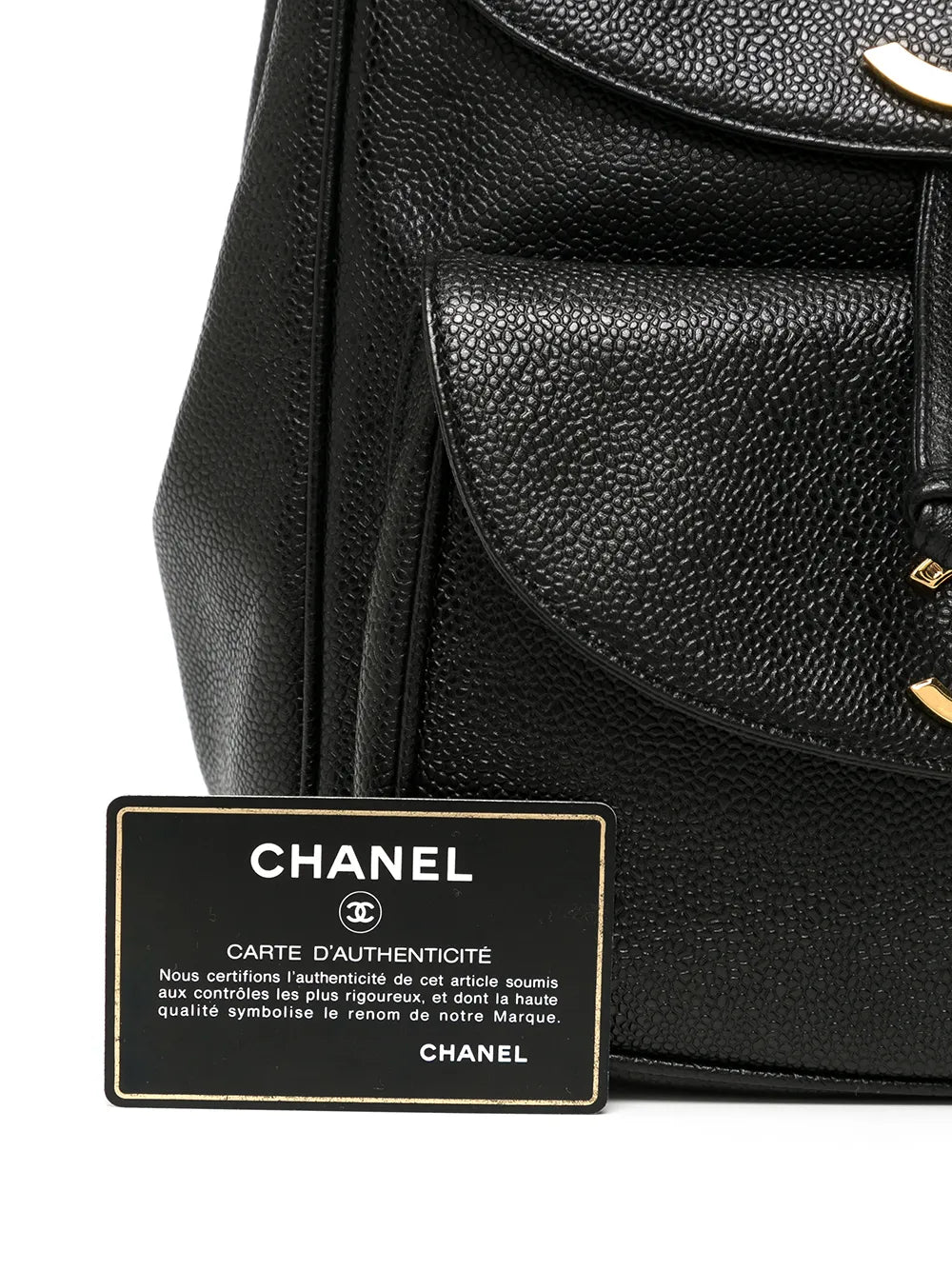 Pre-OwnedCHANEL Pre-Owned1995 CC Turn-lock backpack