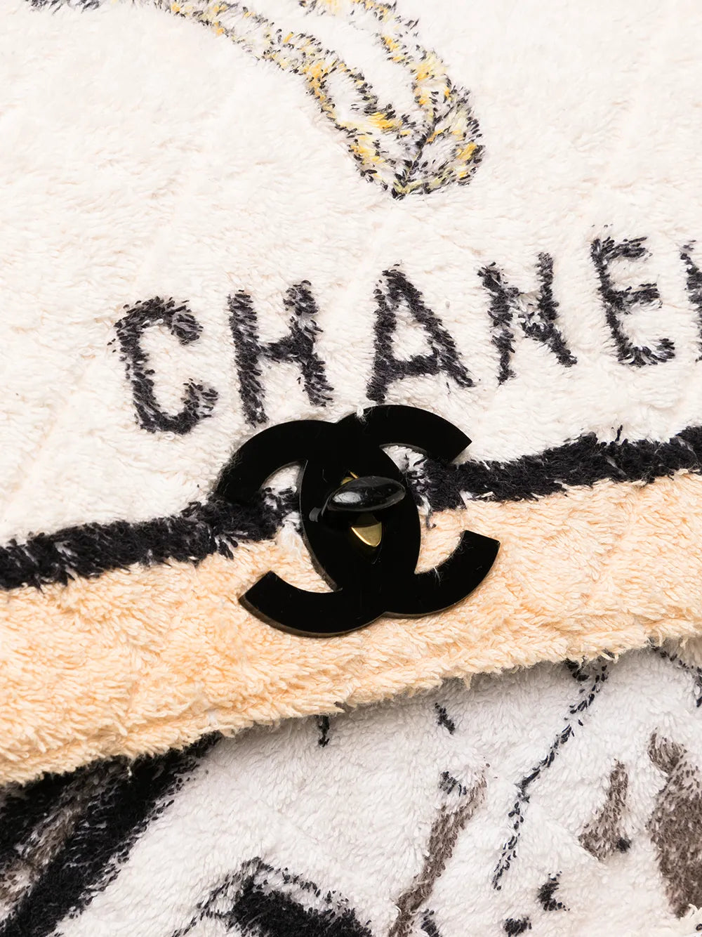 Pre-OwnedCHANEL Pre-Owned1992 quilted towelling backpack