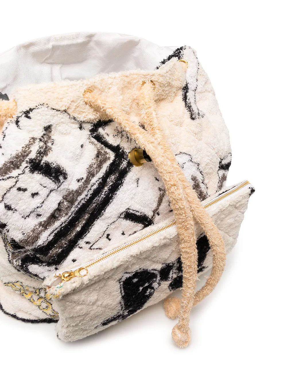 Pre-OwnedCHANEL Pre-Owned1992 quilted towelling backpack