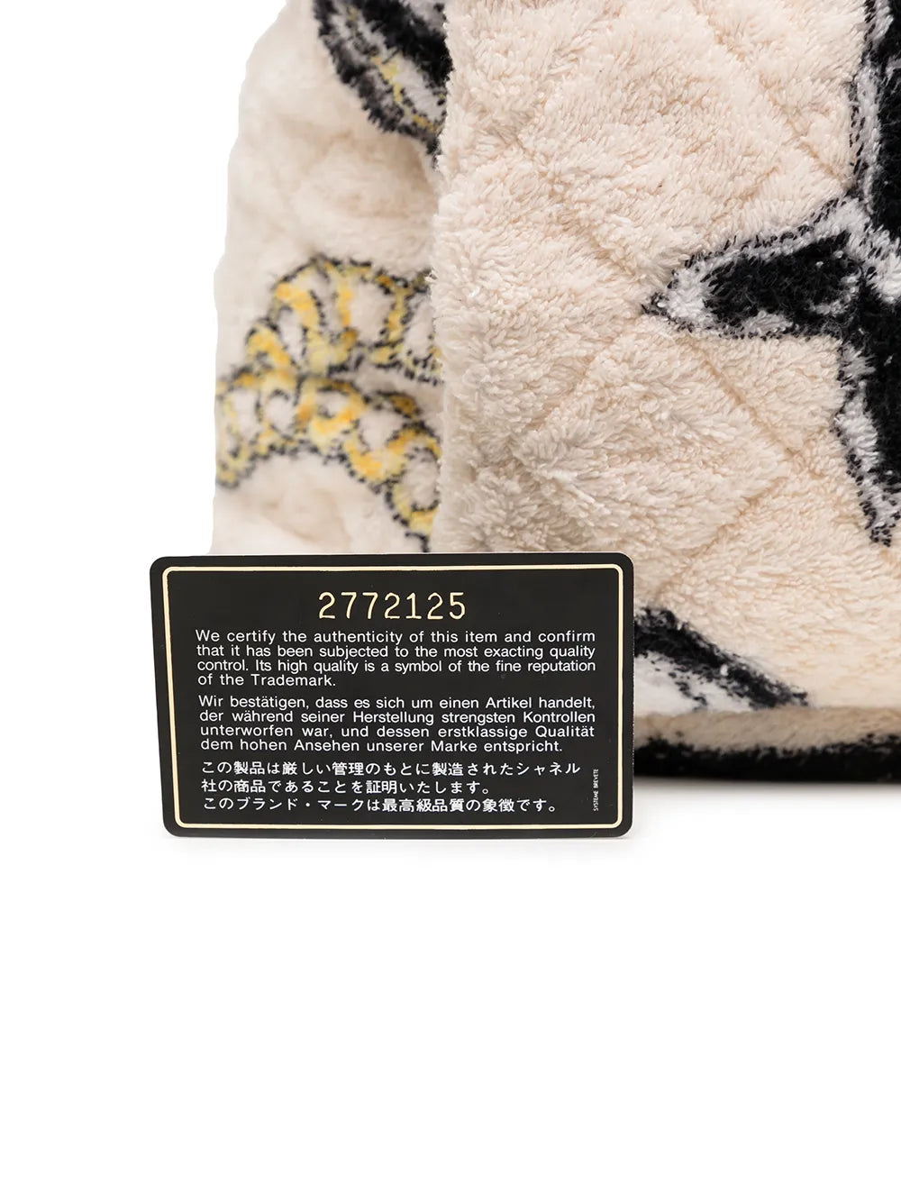 Pre-OwnedCHANEL Pre-Owned1992 quilted towelling backpack