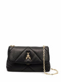 Patrizia Pepechevron leather shoulder bag
