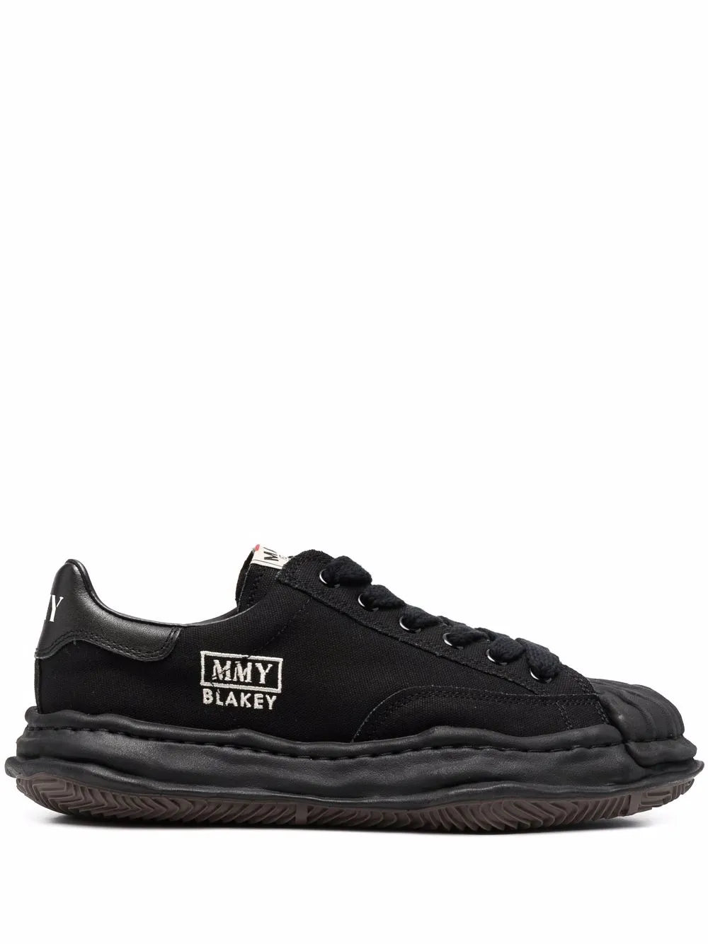 Maison Mihara Yasuhiro Ridged-Trim Low-Top Sneakers