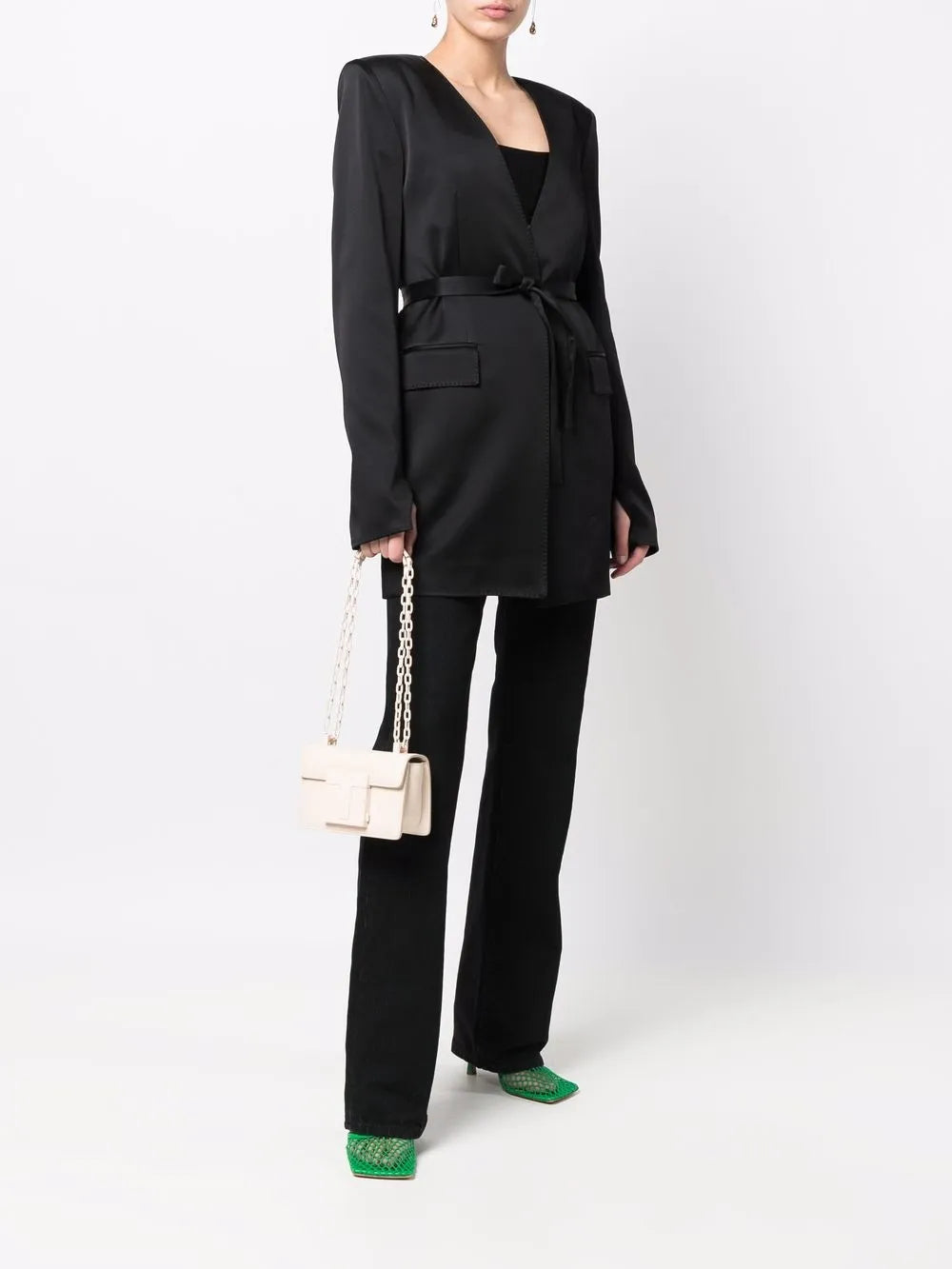 TOM FORDlogo-plaque shoulder bag