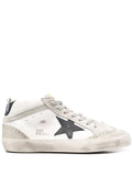 Golden Goose Mid Star Distressed-Effect Sneakers