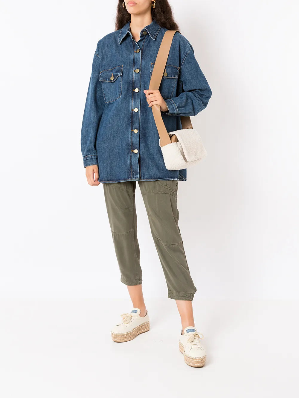 Sarah ChofakianSassy shearling crossbody bag