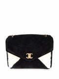 Pre-OwnedCHANEL Pre-OwnedCC Turn-lock shearling shoulder bag