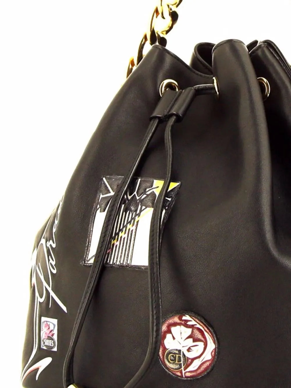 Pre-OwnedChristian Dior Pre-Owned2016 logo-patches bucket bag