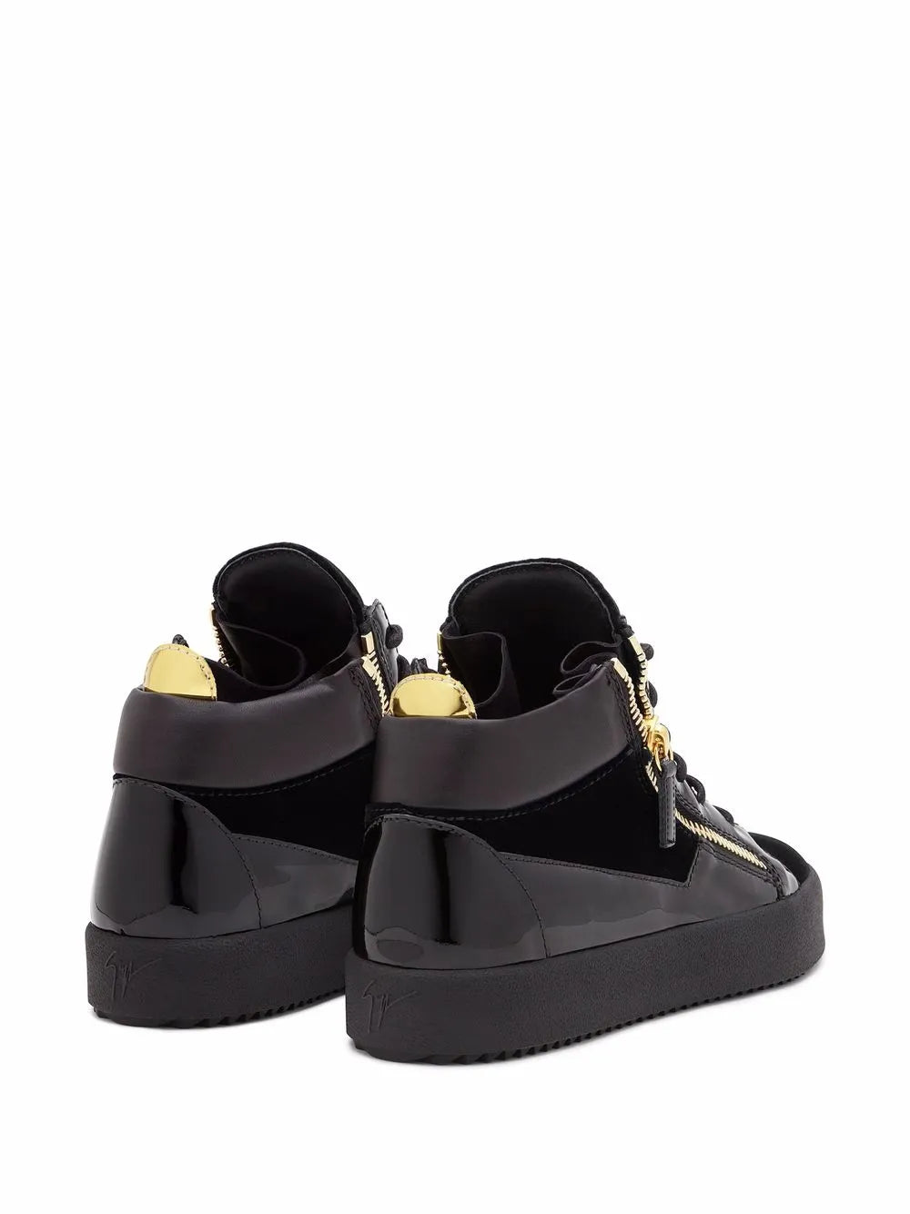 Giuseppe Zanotti Kriss Velvet Mid-Top Sneakers