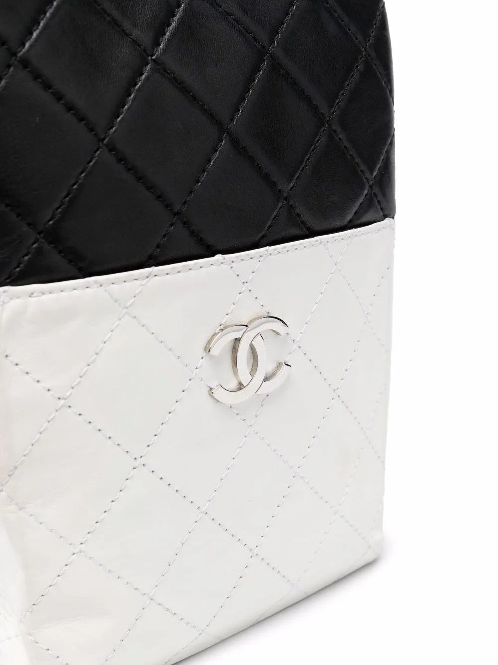 Pre-OwnedCHANEL Pre-Owned2008-2009 bicolour CC logo shoulder bag