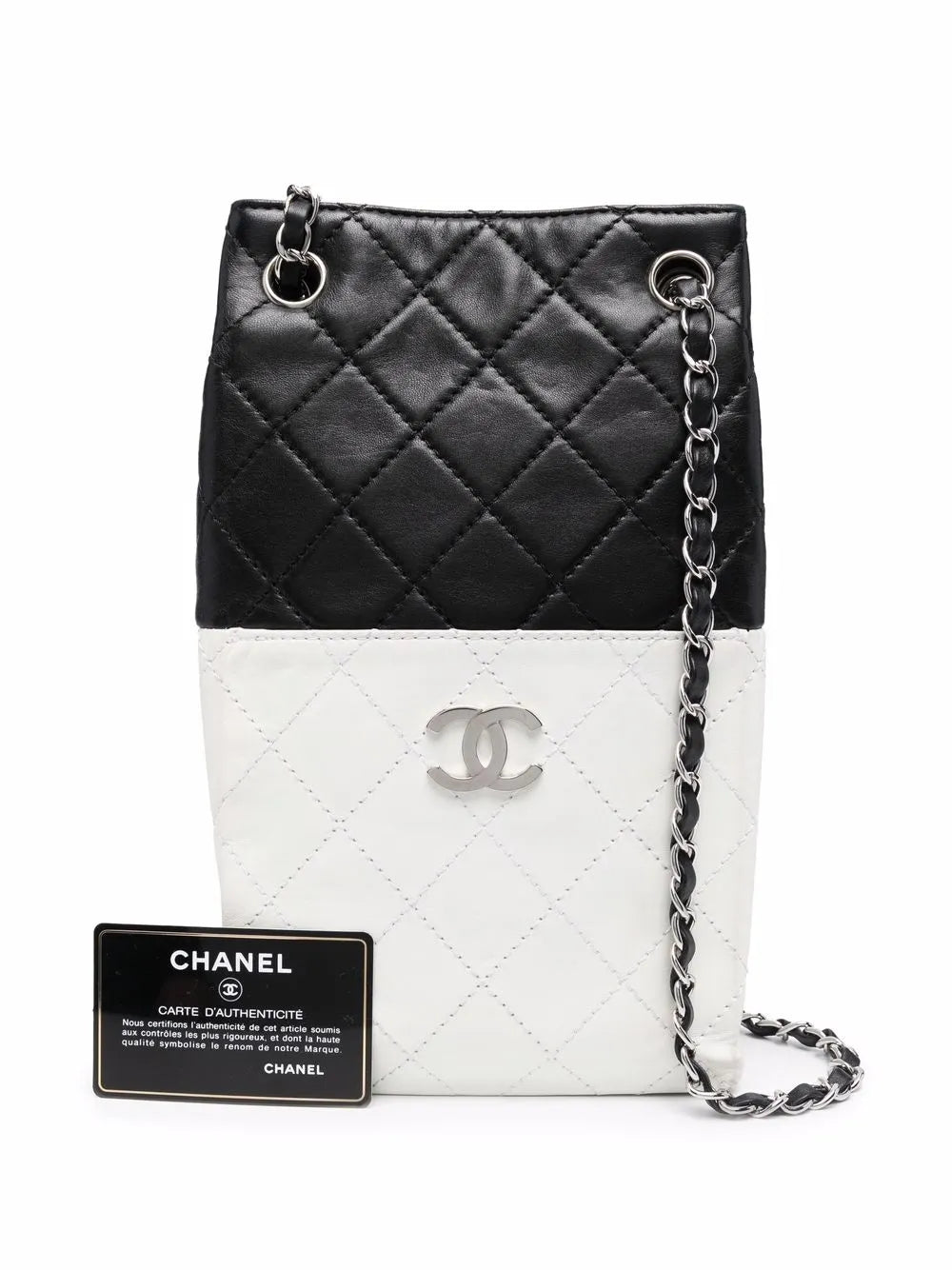 Pre-OwnedCHANEL Pre-Owned2008-2009 bicolour CC logo shoulder bag