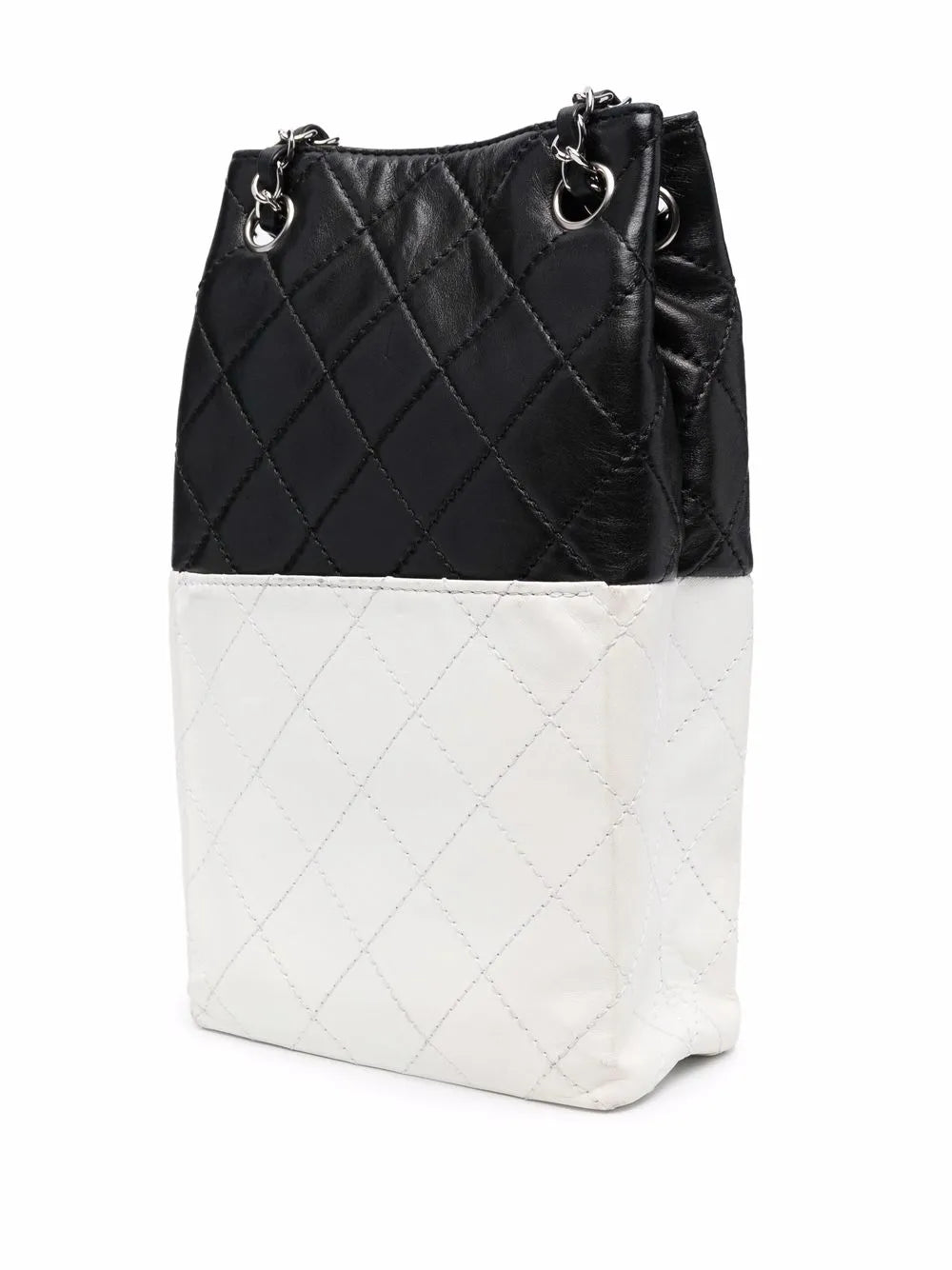 Pre-OwnedCHANEL Pre-Owned2008-2009 bicolour CC logo shoulder bag