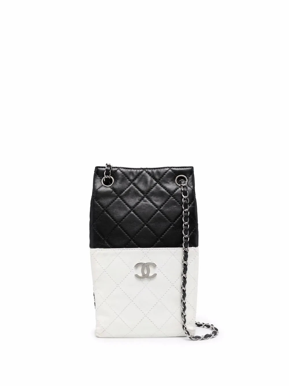 Pre-OwnedCHANEL Pre-Owned2008-2009 bicolour CC logo shoulder bag
