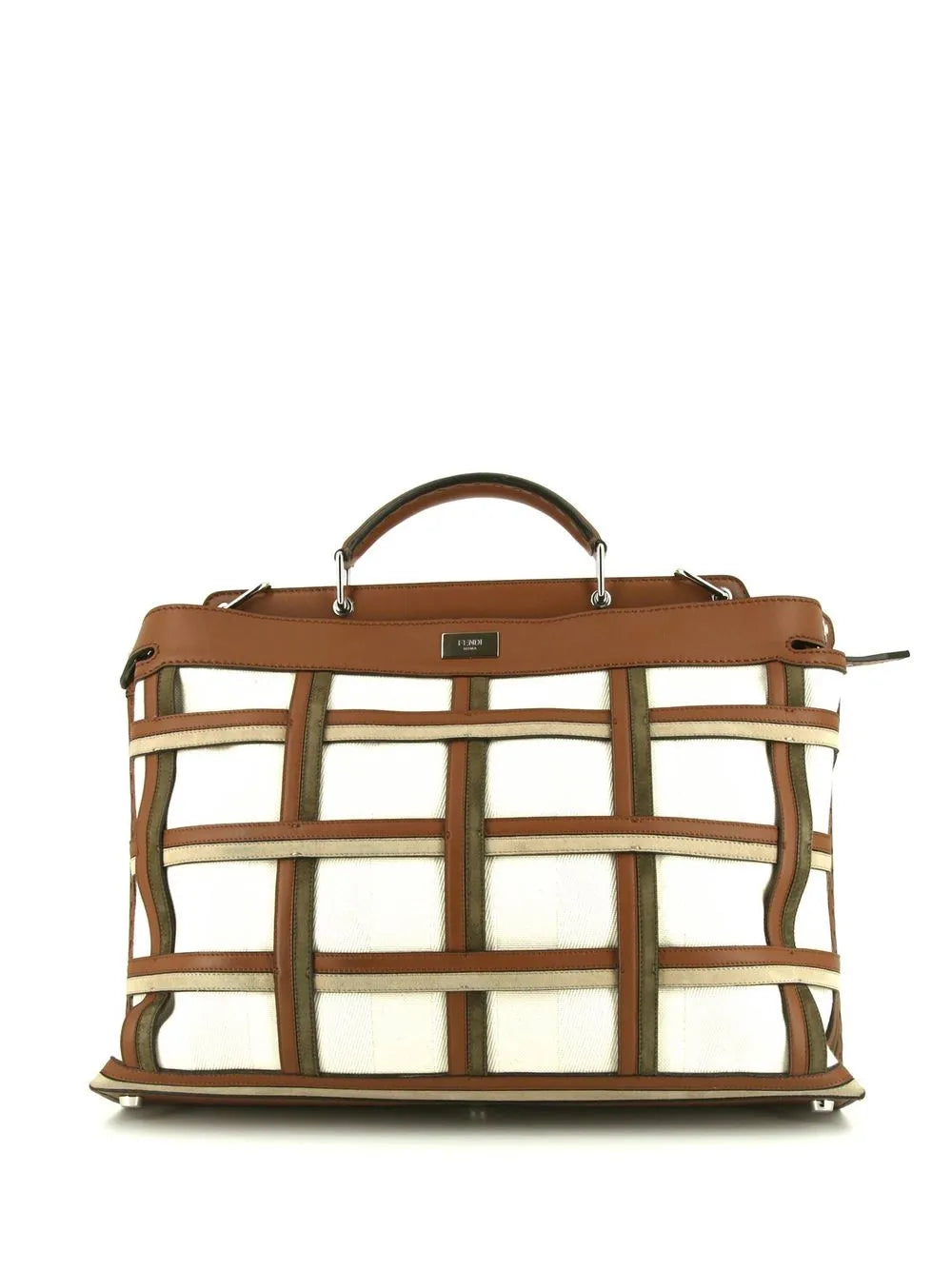 Pre-OwnedFendi Pre-OwnedPeekaboo panelled handbag