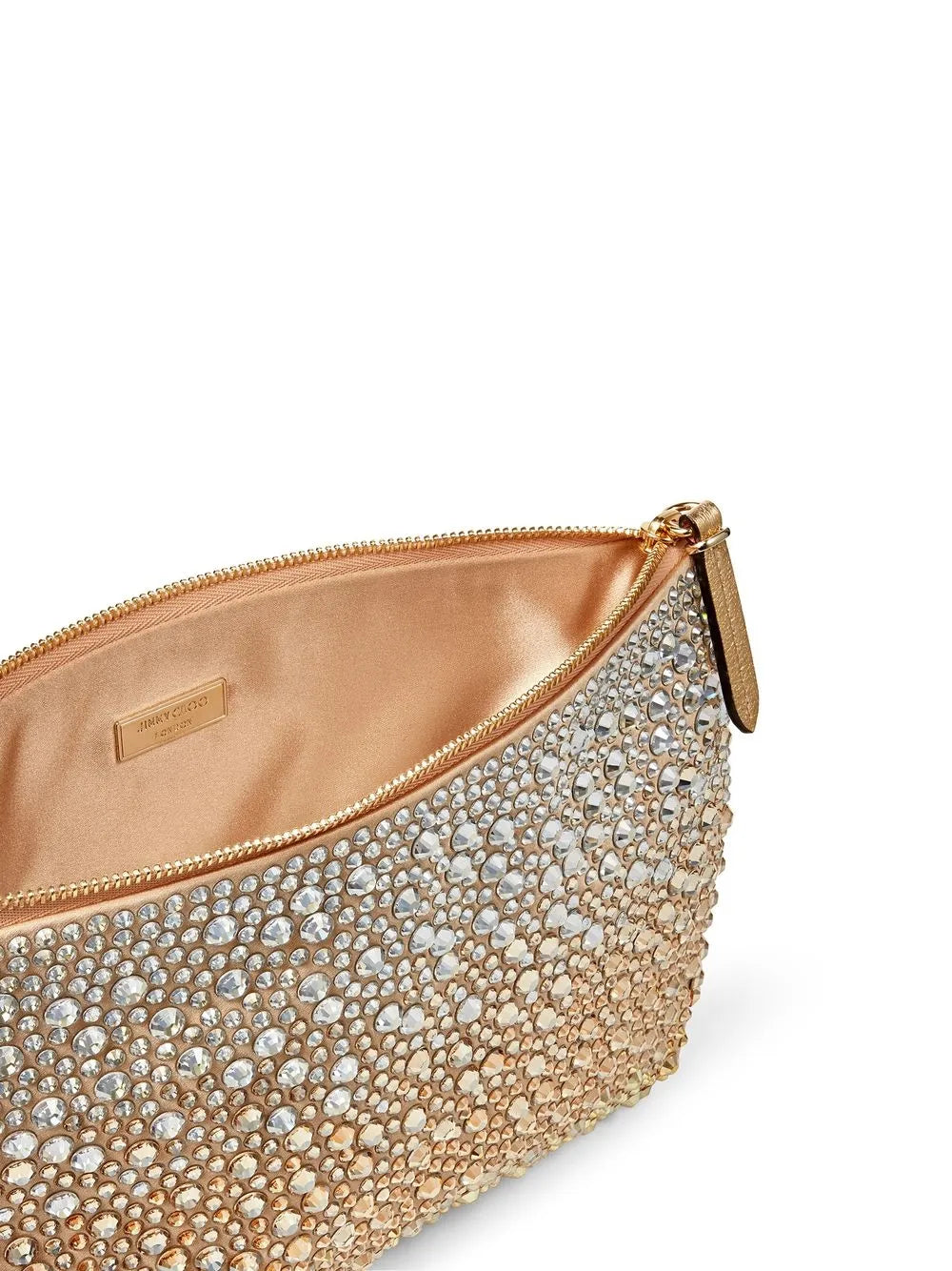 Jimmy ChooCallie crystal-embellished clutch bag