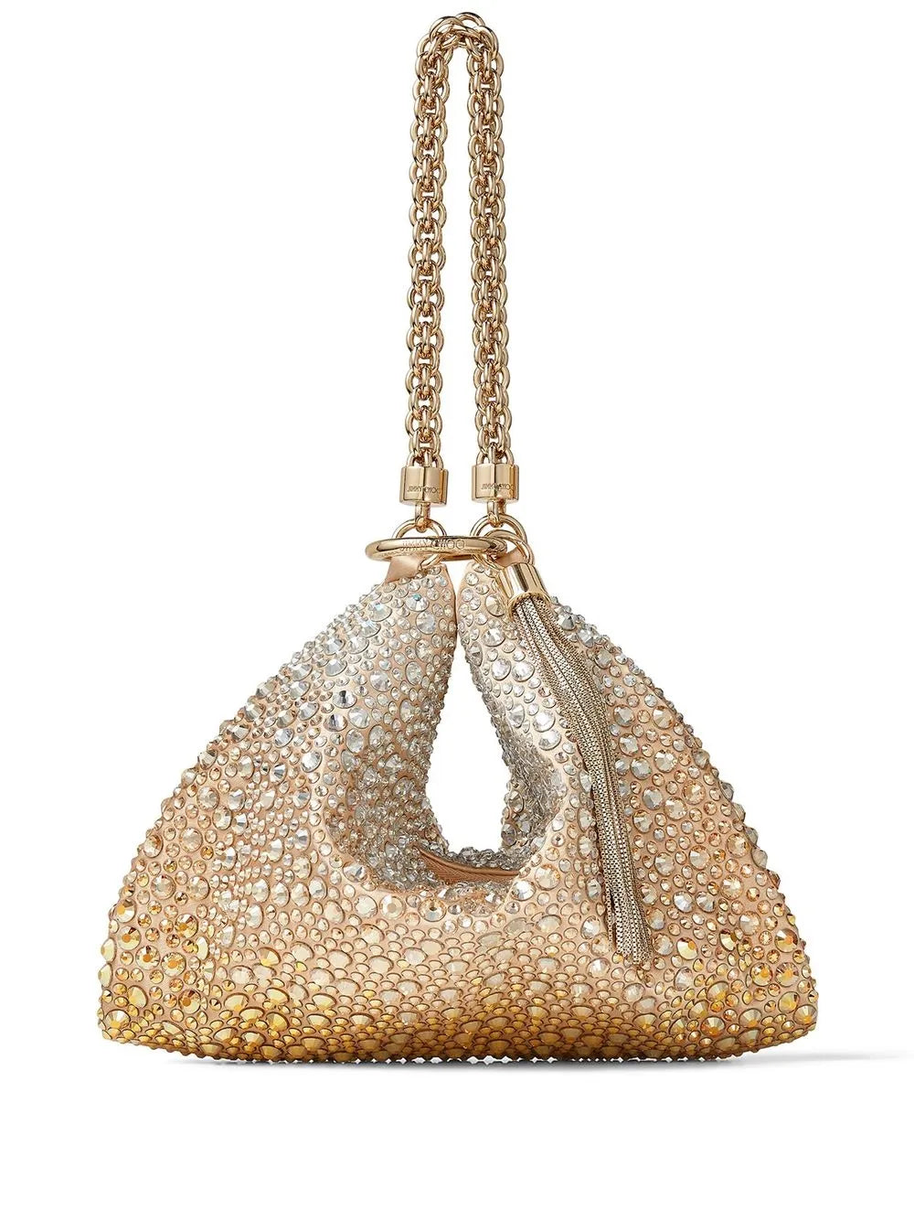Jimmy ChooCallie crystal-embellished clutch bag