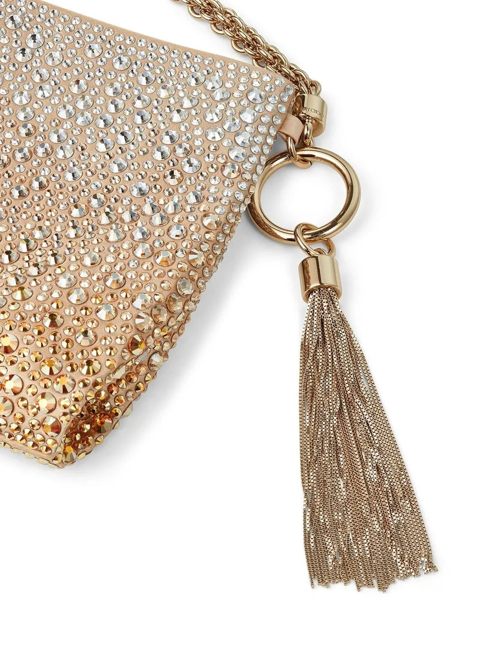 Jimmy ChooCallie crystal-embellished clutch bag