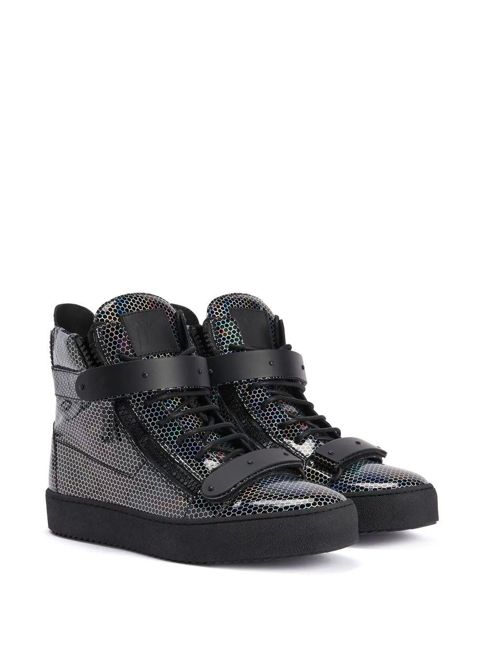 Giuseppe Zanotti Coby Double-Straps Mid-Top Sneakers