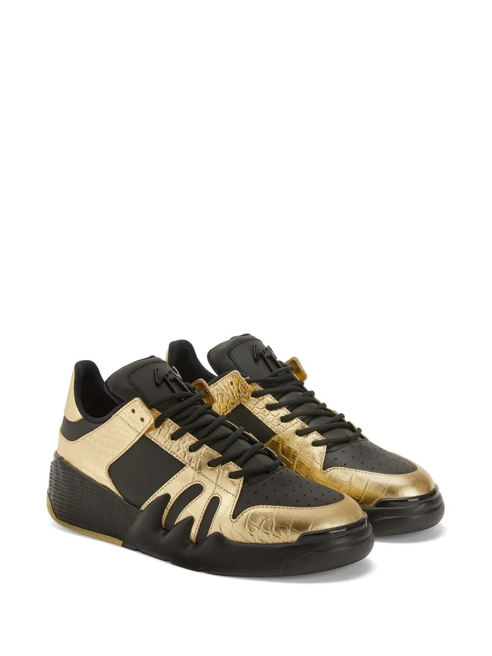 Giuseppe Zanotti Panelled Metallic Sneakers