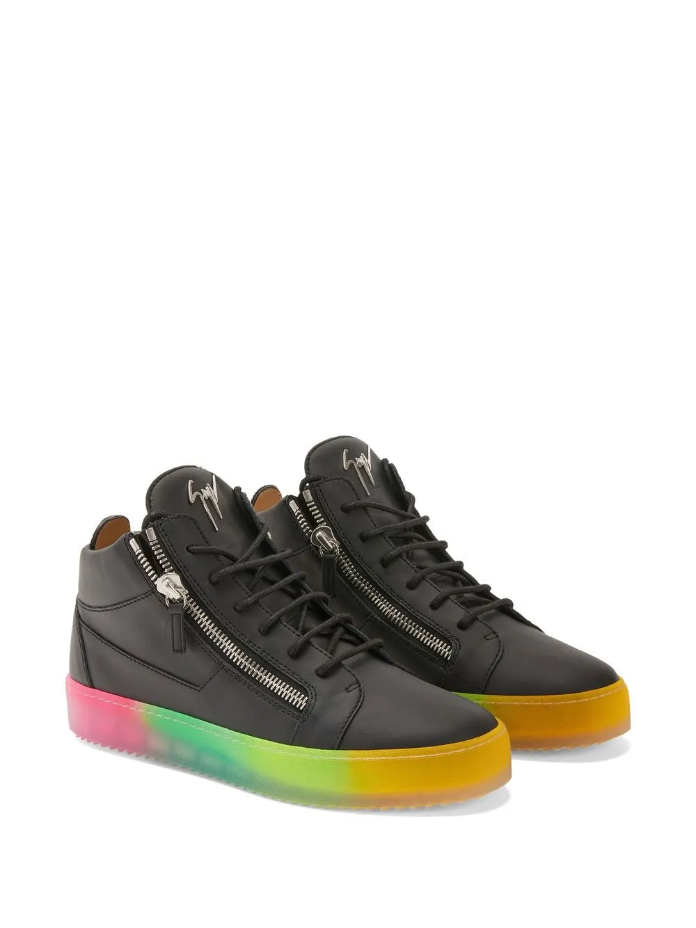 Giuseppe Zanotti Kriss Rainbow Sole Mid-Top Sneakers