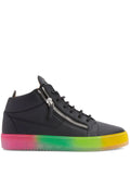 Giuseppe Zanotti Kriss Rainbow Sole Mid-Top Sneakers