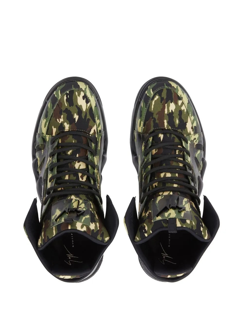 Giuseppe Zanotti Talon Camouflage High-Top Sneakers
