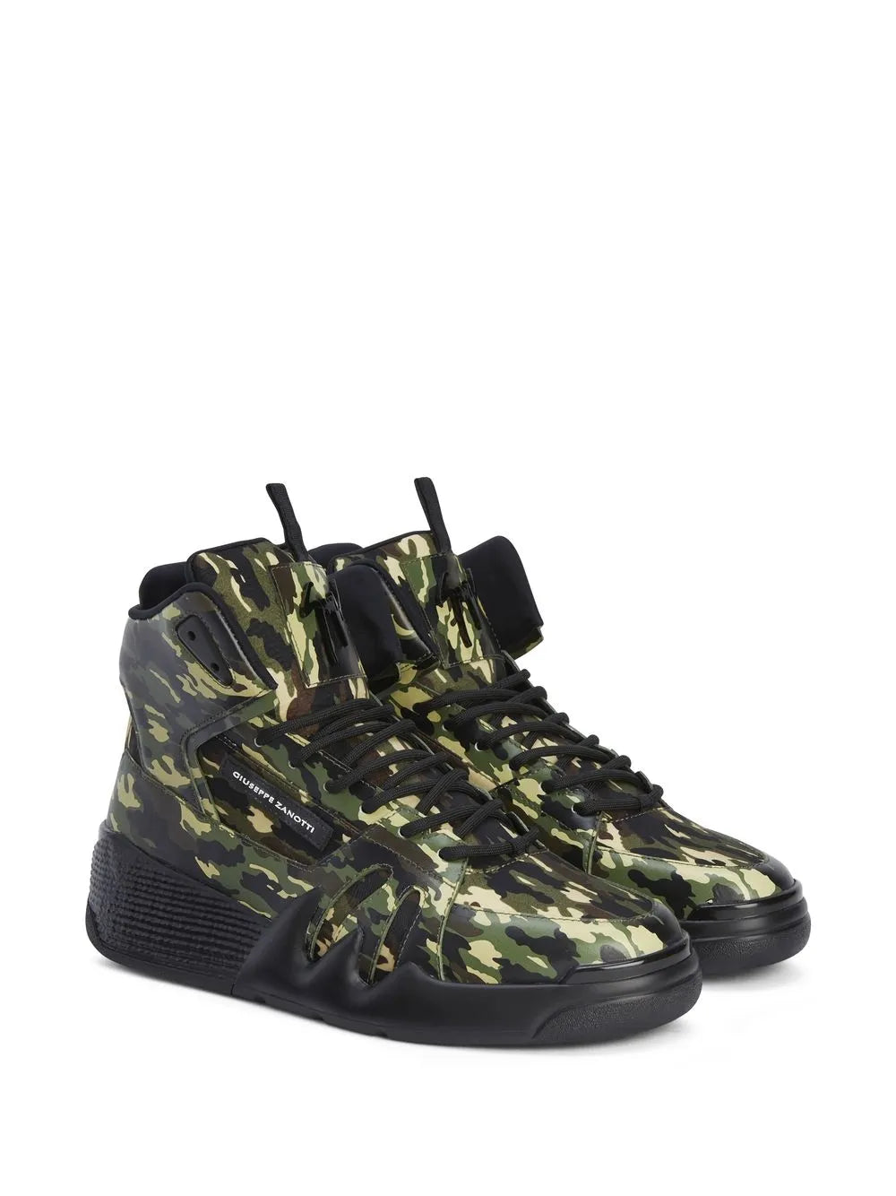 Giuseppe Zanotti Talon Camouflage High-Top Sneakers