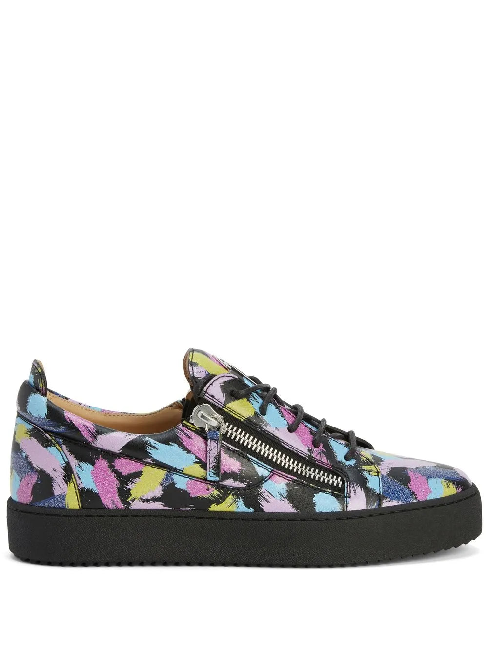 Giuseppe Zanotti Frankie Double-Zip Low-Top Sneakers