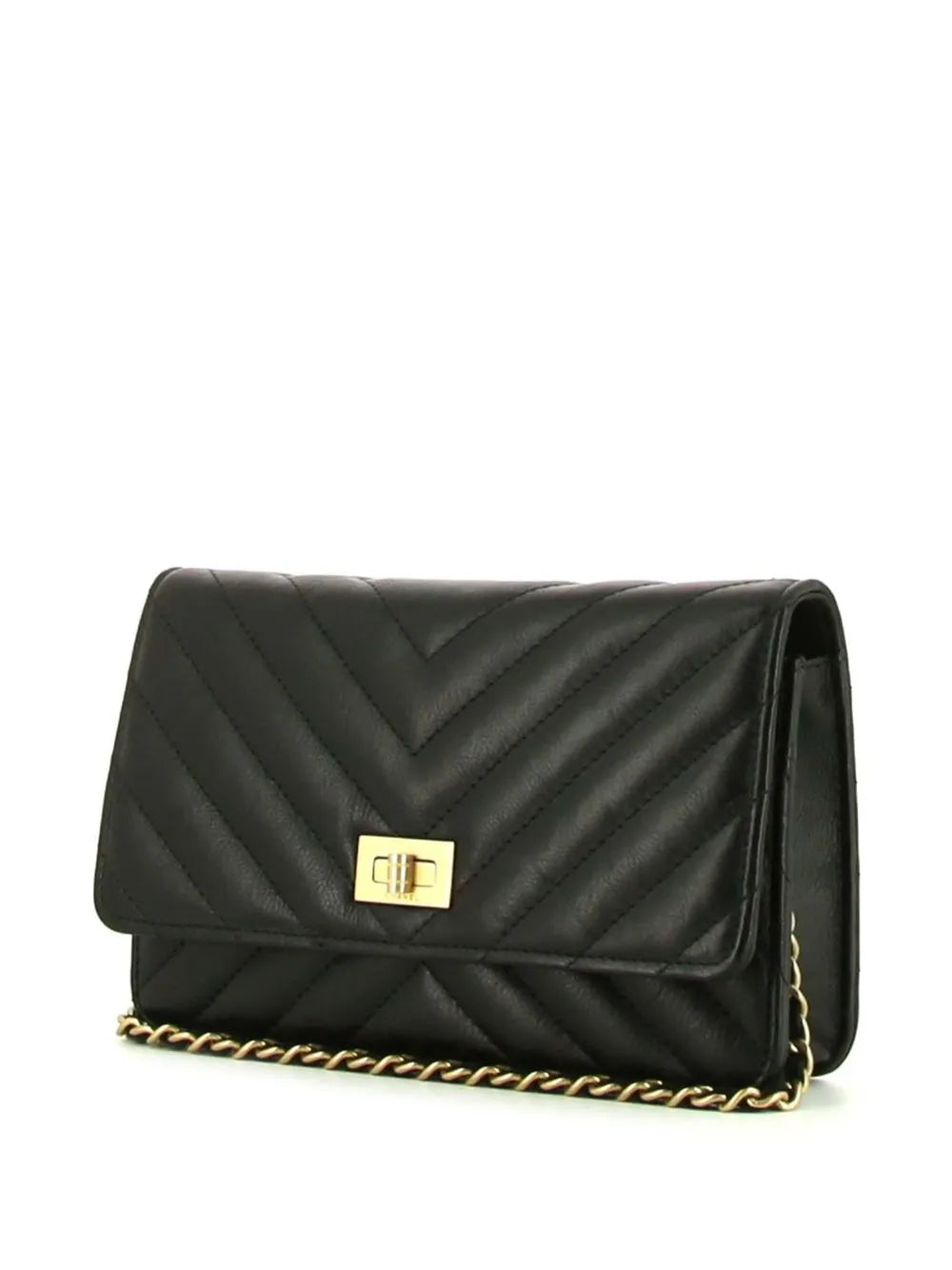 Pre-OwnedCHANEL Pre-Owned2021 V-Stitch wallet on chain