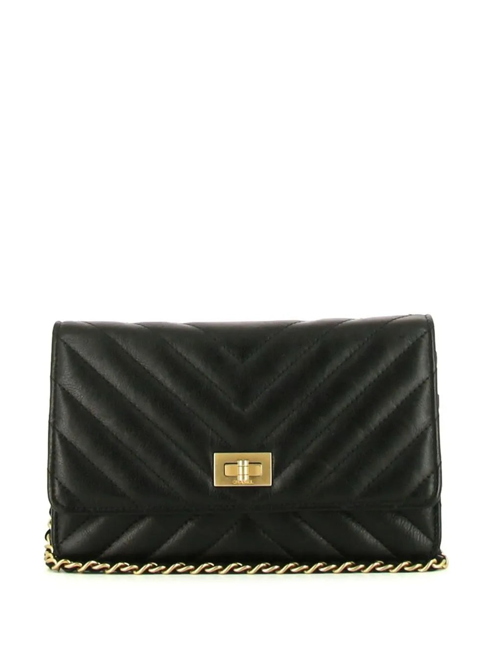 Pre-OwnedCHANEL Pre-Owned2021 V-Stitch wallet on chain