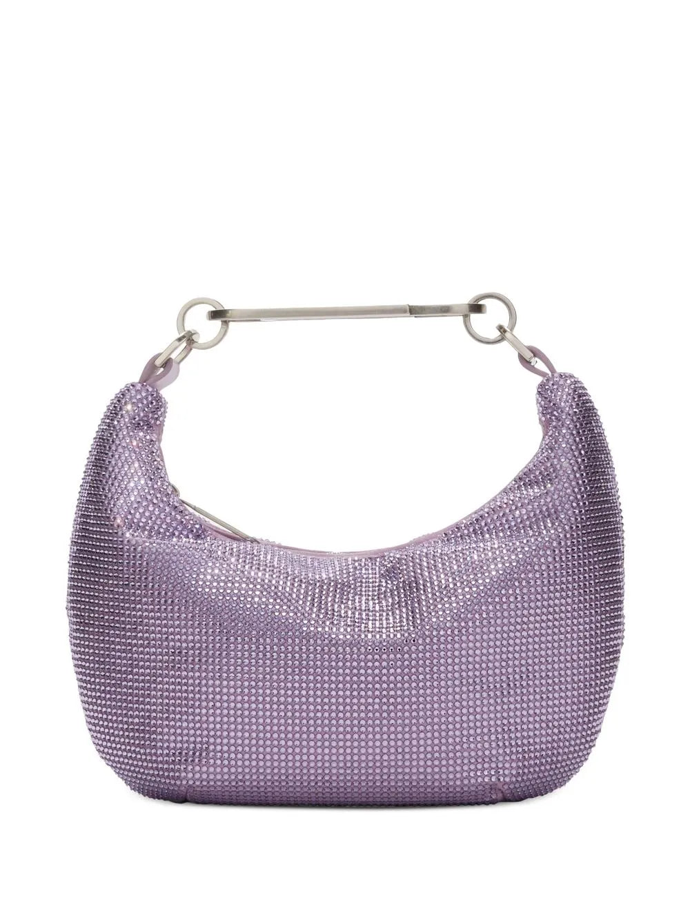 Off-Whitepaperclip embellished shoulder bag