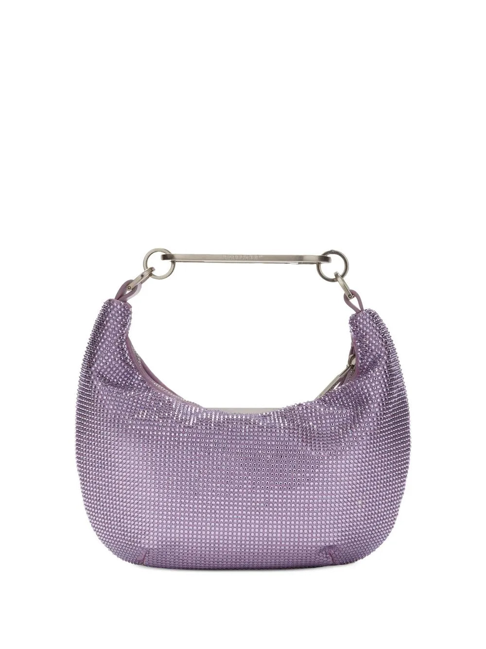 Off-Whitepaperclip embellished shoulder bag