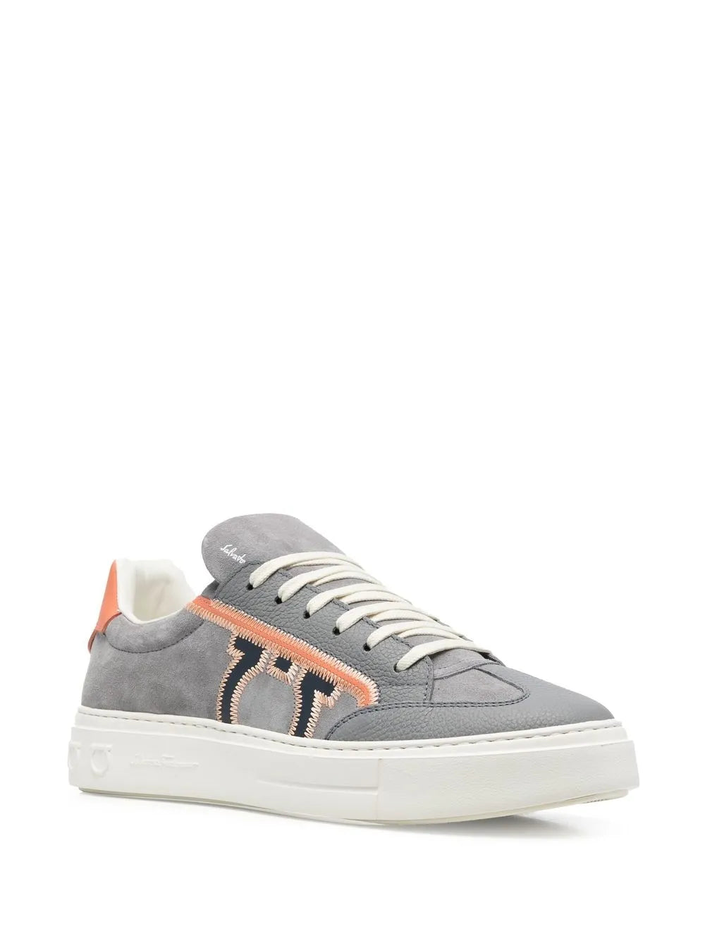 Ferragamo Suede Low-Top Sneakers