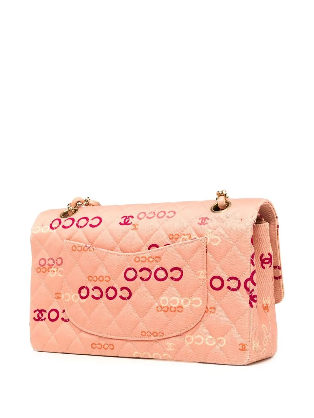Pre-OwnedCHANEL Pre-Owned2002 logo print Double Flap shoulder bag