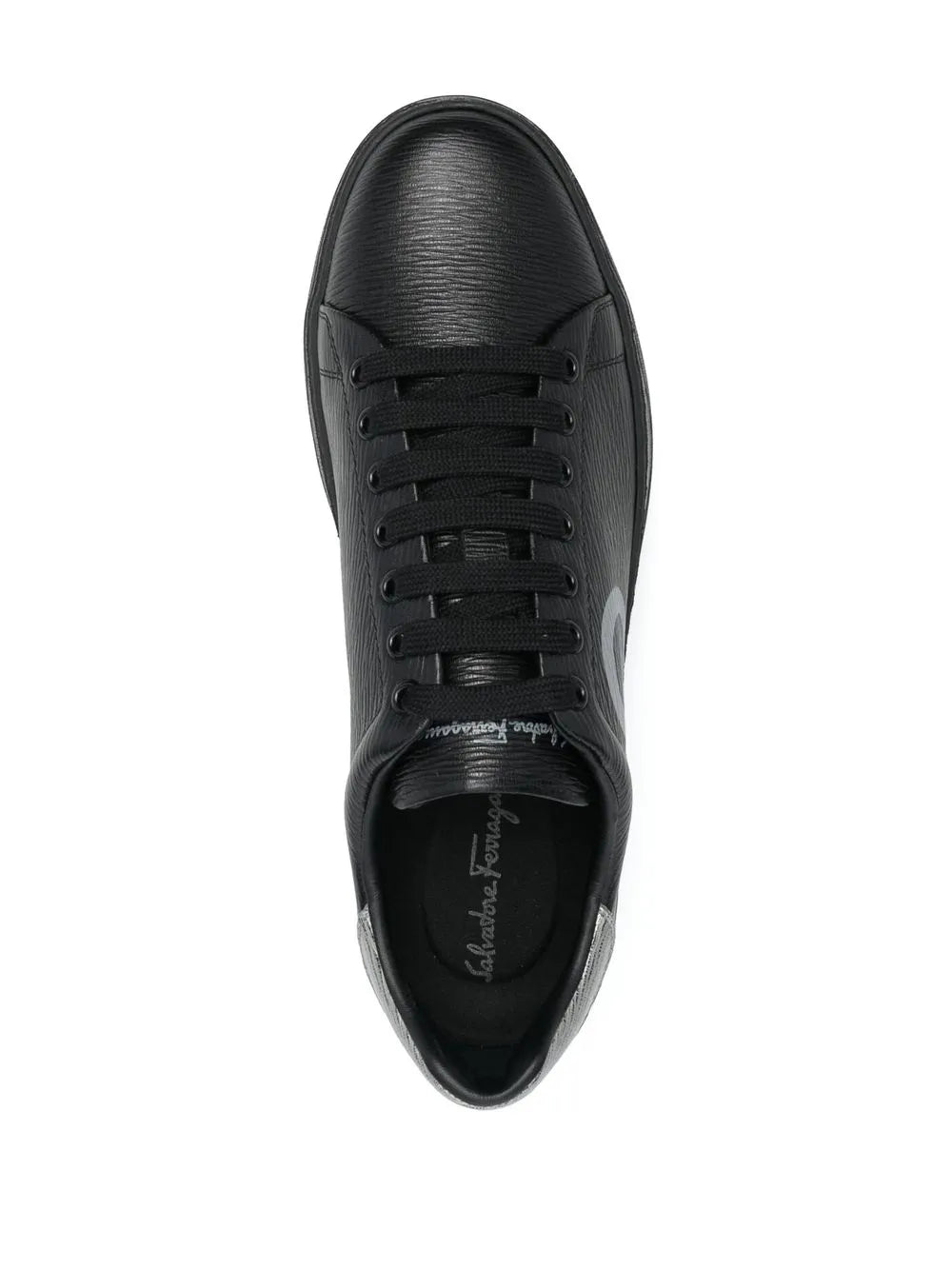 Ferragamo Gancini Logo-Print Low-Top Sneakers